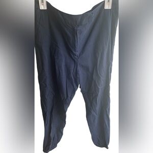 Lacoste Women’s Blue Cropped Zip Bottom Jogger Style Pant Size EU40/US 10